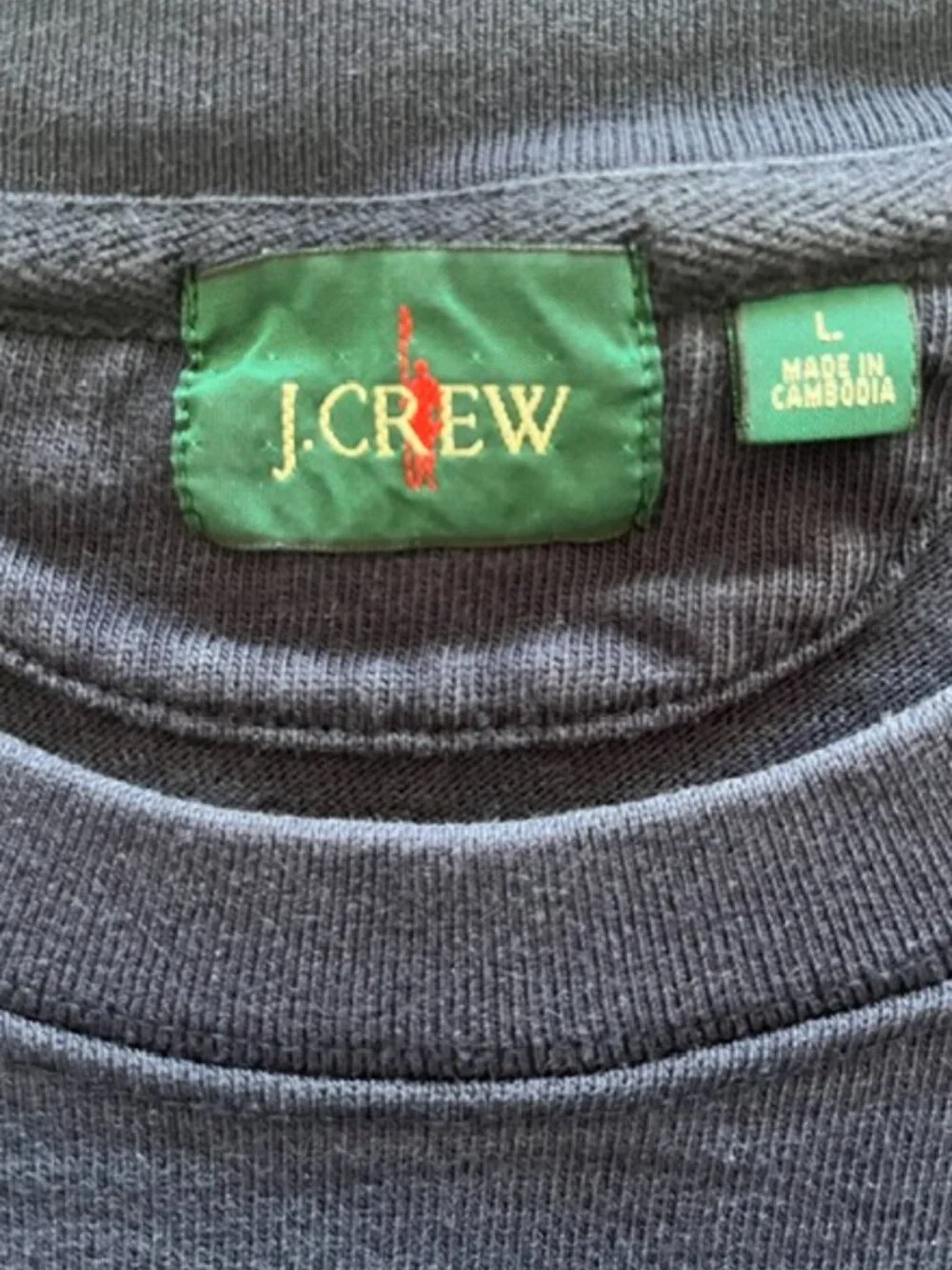 J. Crew Striped Rugby Crewneck Shirt | Size Large